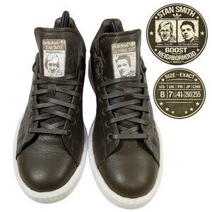 adidas Stan Smith Boost x NEIGHBORHOOD NBHD Olive Leather Mens 8 B37342